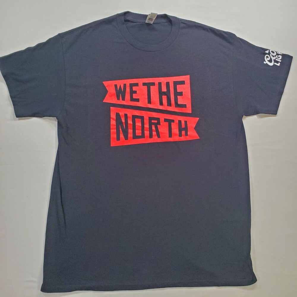 NBA Toronto Raptors We The North Shirt Adult Large Black Coors Light Basketball